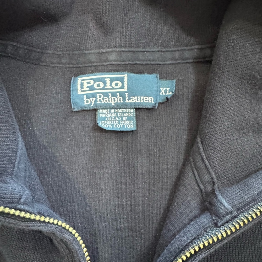 Ralph Lauren Polo Navy Half-Zip Pullover - Picture 4 of 5